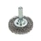Forney Command PRO Wire Wheel, Crimped, 1-1/2 in x .014 in x 1/4 in Shank 60013 - alternate 1